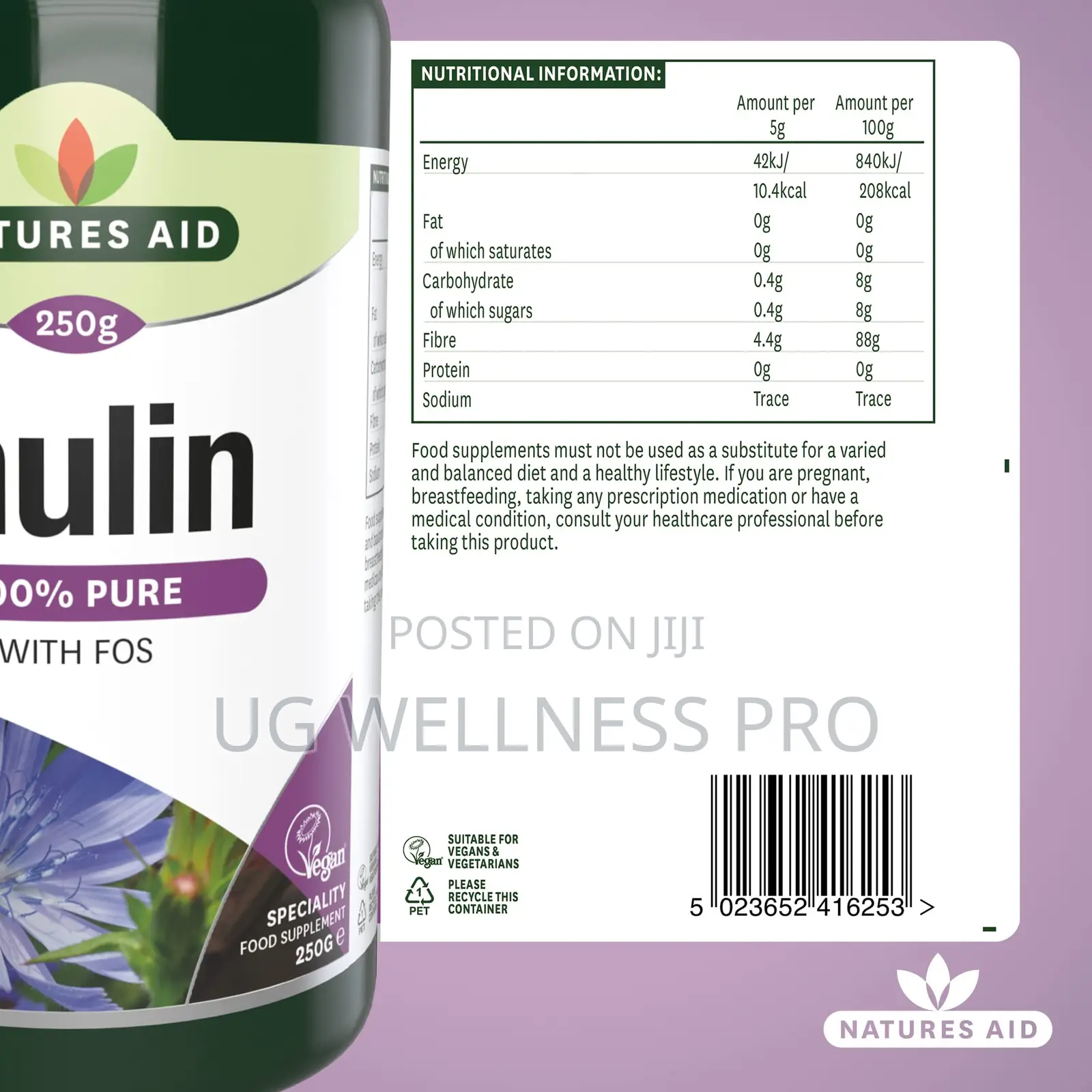 Inulin Powder Is a 100% Natural, Soluble Prebiotic Dietary Fibre