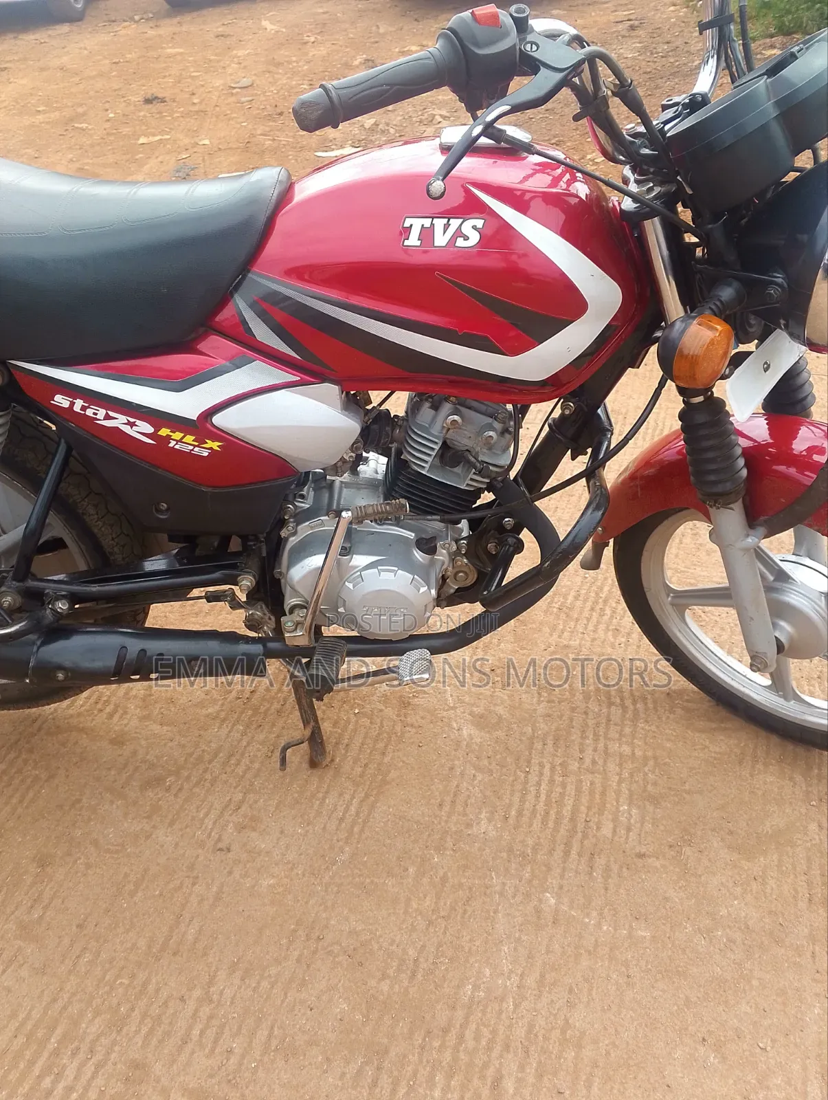 TVS HLX 125 2024 Red