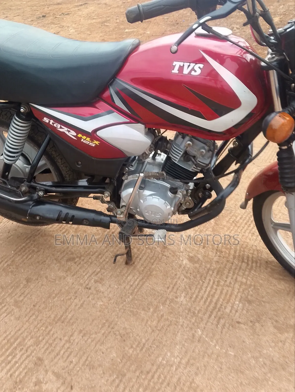 TVS HLX 125 2024 Red