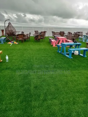 Elegant Grass Carpets Used in Compound