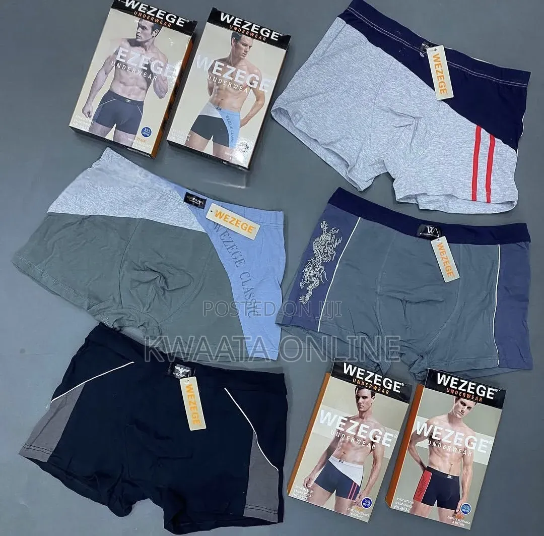 2 Piece Pack Wezege Relaxed Knit Boxer Shorts | Premium Cotton (M-4xl)