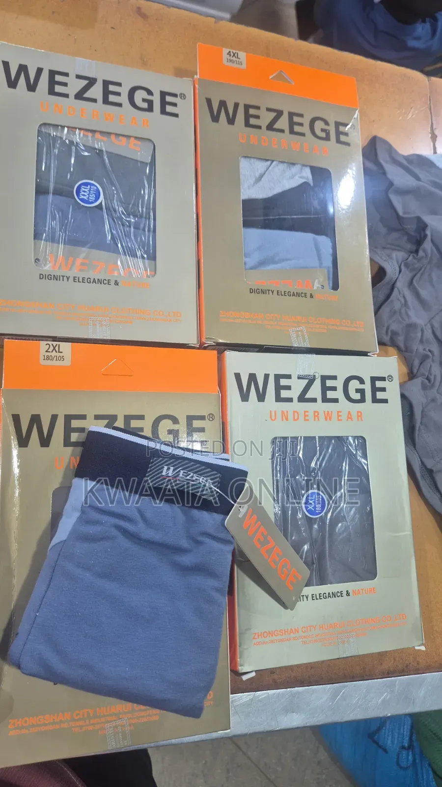 2 Piece Pack Wezege Relaxed Knit Boxer Shorts | Premium Cotton (M-4xl)