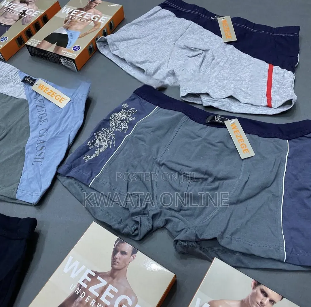 2 Piece Pack Wezege Relaxed Knit Boxer Shorts | Premium Cotton (M-4xl)