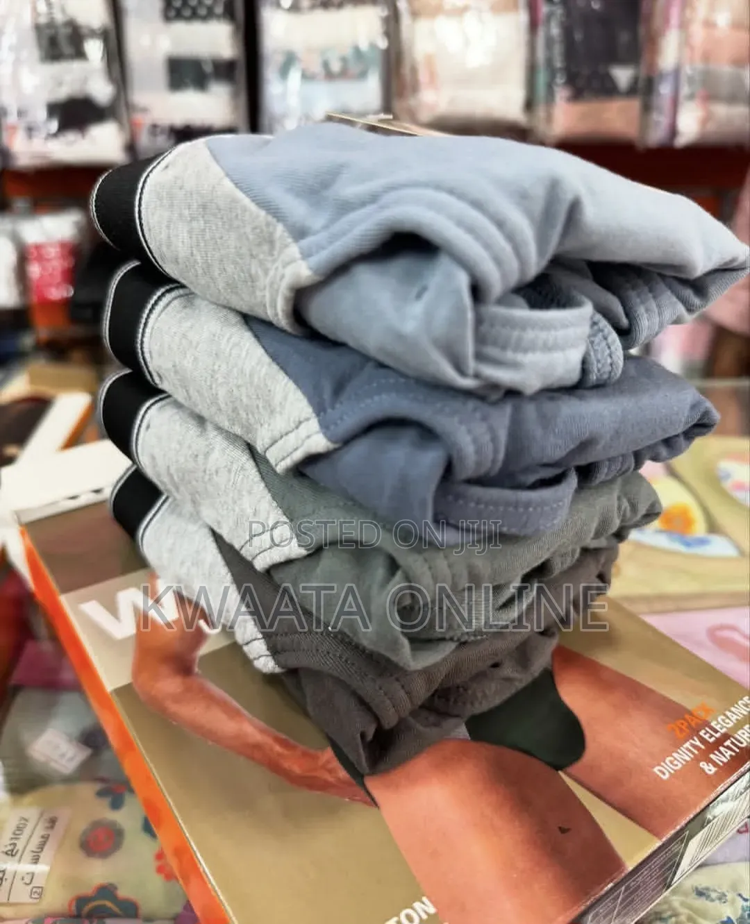 2 Piece Pack Wezege Relaxed Knit Boxer Shorts | Premium Cotton (M-4xl)