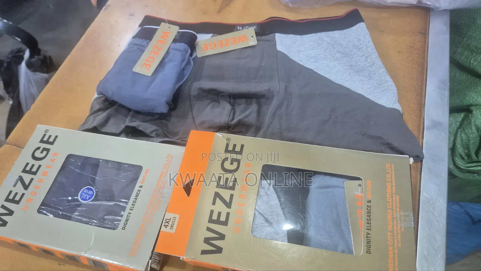 2 Piece Pack Wezege Relaxed Knit Boxer Shorts | Premium Cotton (M-4xl)