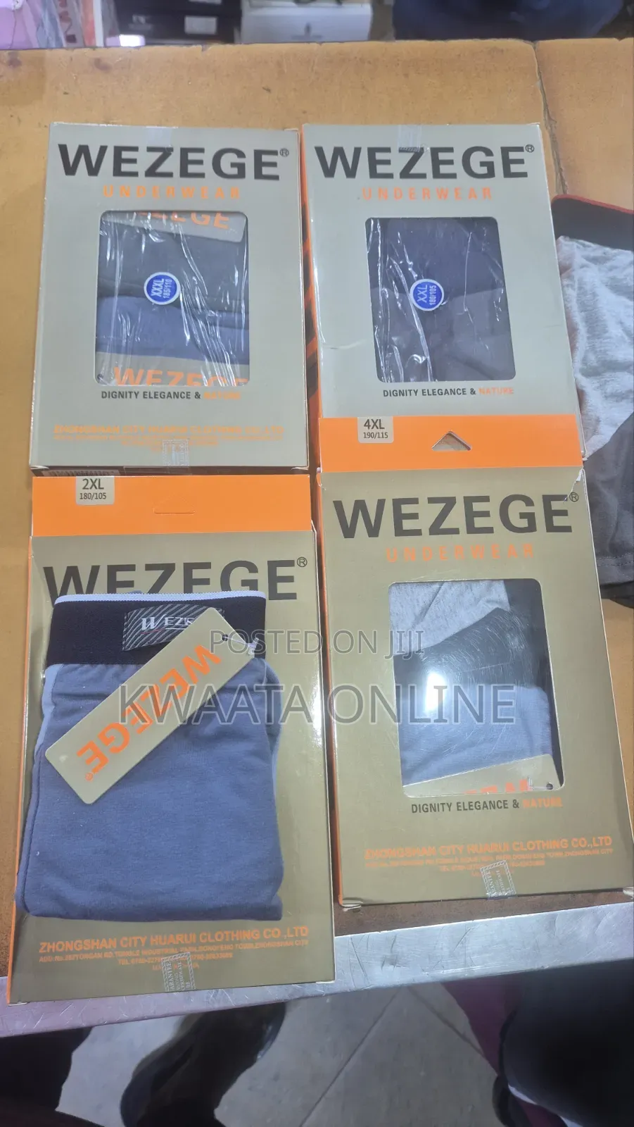 2 Piece Pack Wezege Relaxed Knit Boxer Shorts | Premium Cotton (M-4xl)
