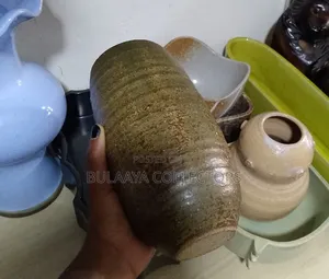 Japanese Rustic Studio Pottery Vase, Likely Handmade.