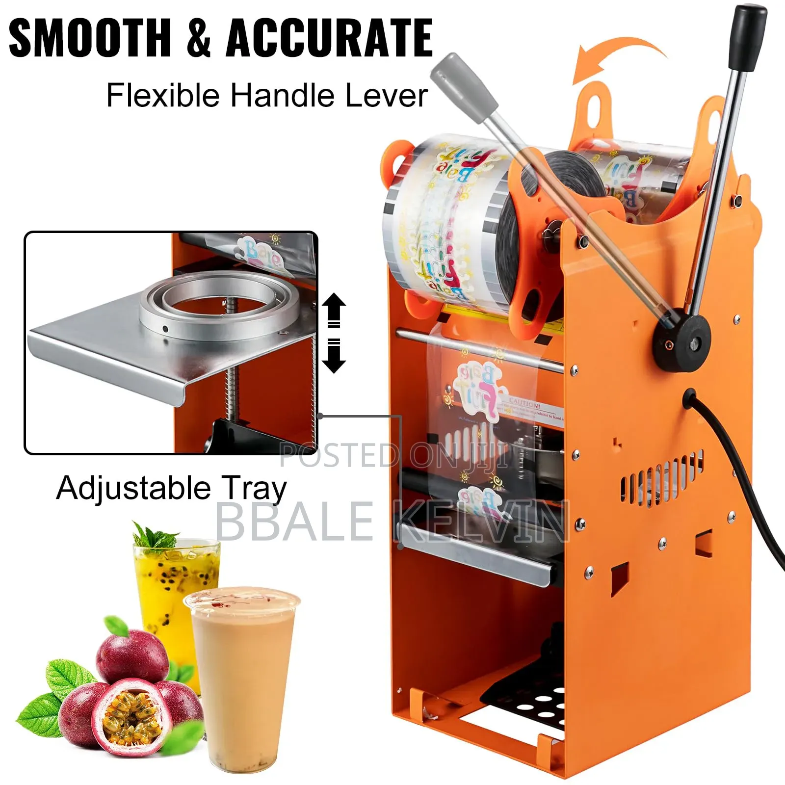 Manual Tea Cup Sealer 300-500 Cups Per Hour With Free Sealing Tape