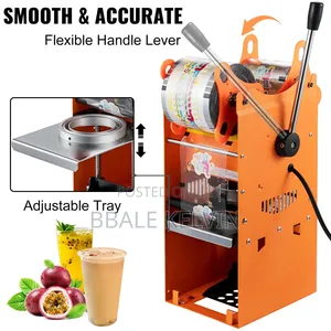 Manual Tea Cup Sealer 300-500 Cups Per Hour With Free Sealing Tape