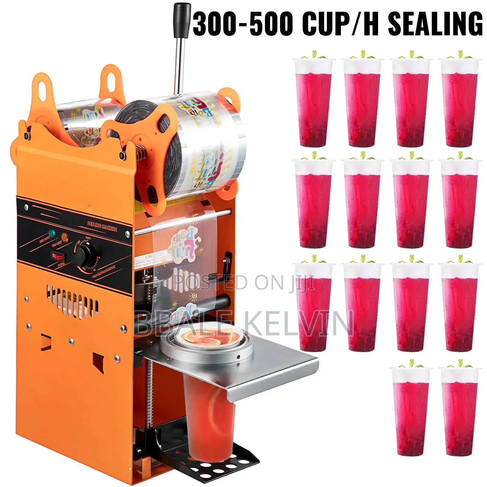Manual Tea Cup Sealer 300-500 Cups Per Hour With Free Sealing Tape