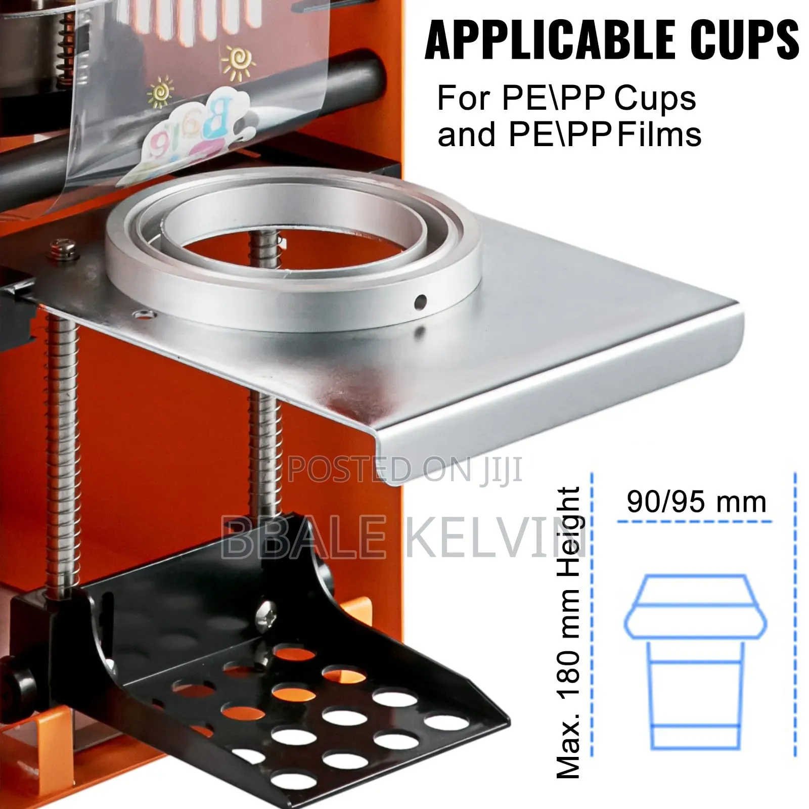 Manual Tea Cup Sealer 300-500 Cups Per Hour With Free Sealing Tape