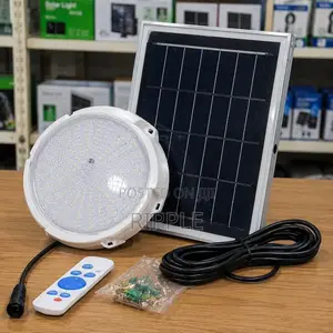 100w Solar Ceiling Light Indoor Led Lighting Kit With Panel Remote