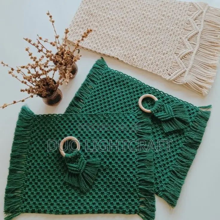 Elegant Handcrafted Macrame Table Mats