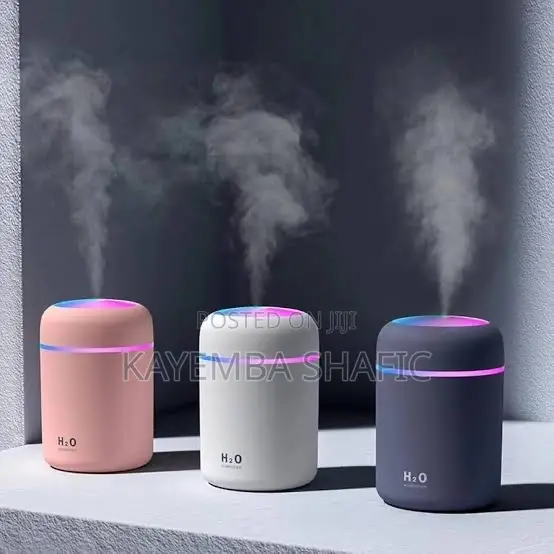 Portable H2o Usb Mini Humidifier With Colorful Led Light - 300ml