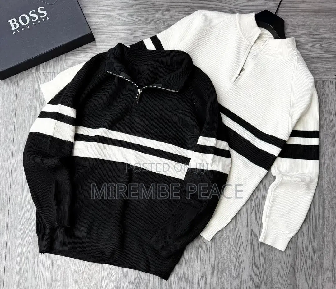 Knitted Quarter Zip Sweaters