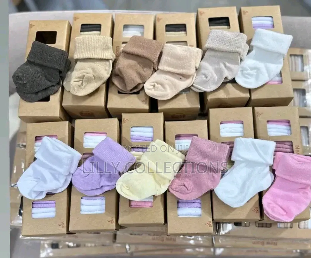6 Piece Pair of Baby Stockings