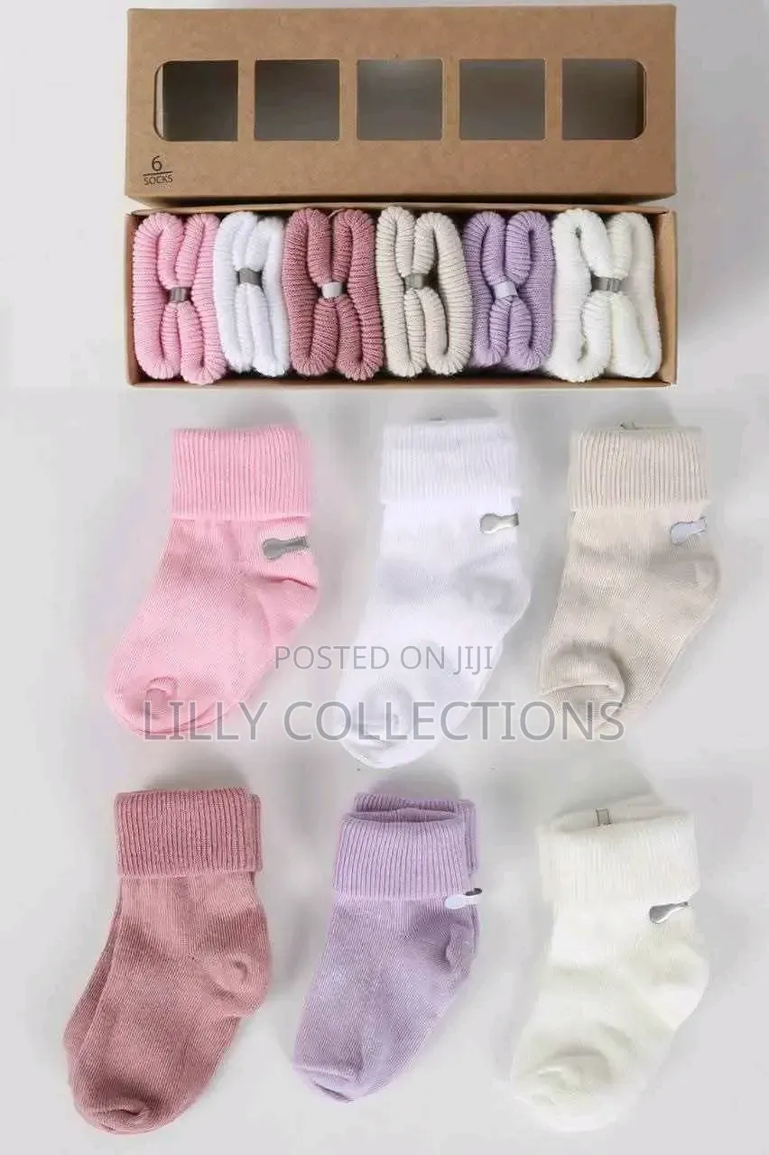 6 Piece Pair of Baby Stockings