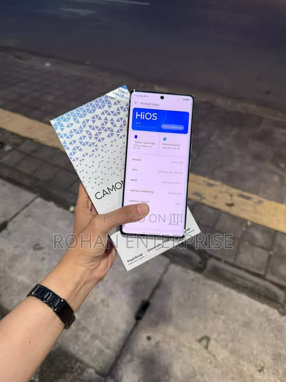 New Tecno Camon 40 Pro 5G 256 GB Black