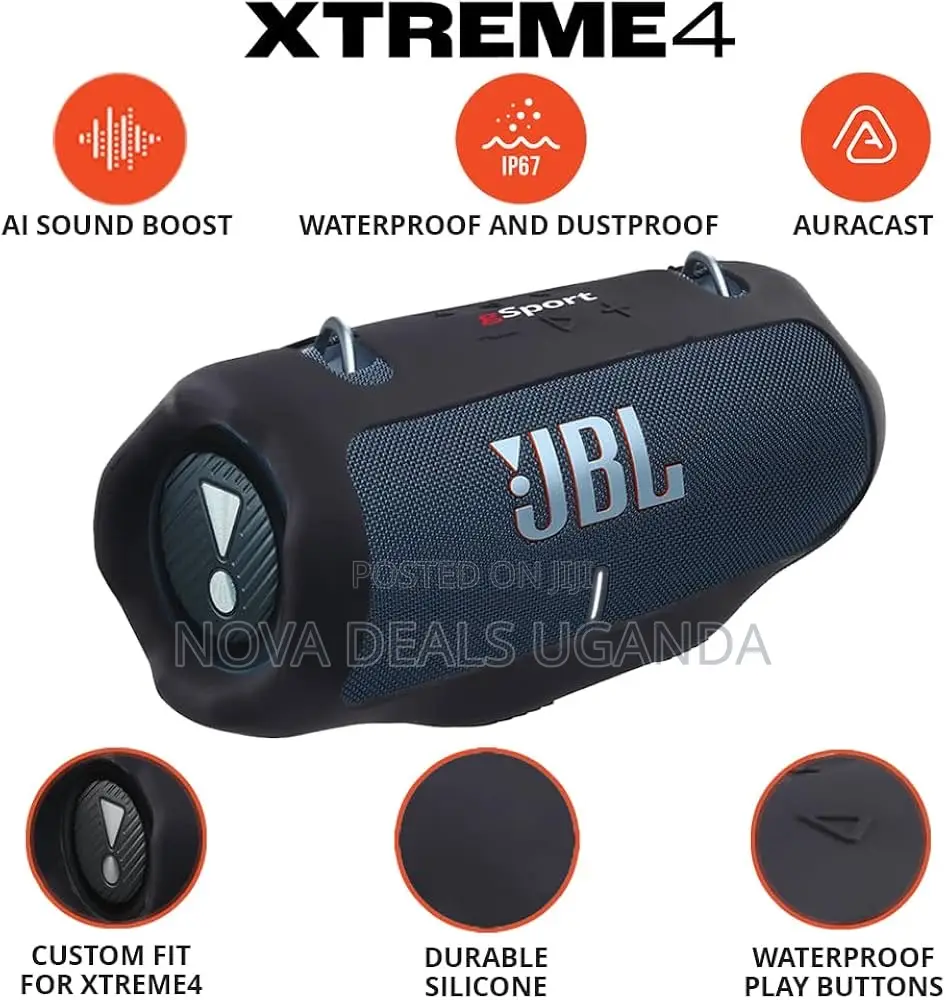 JBL Xtreme 4 Portable Waterproof Speaker With Shoulder Strap