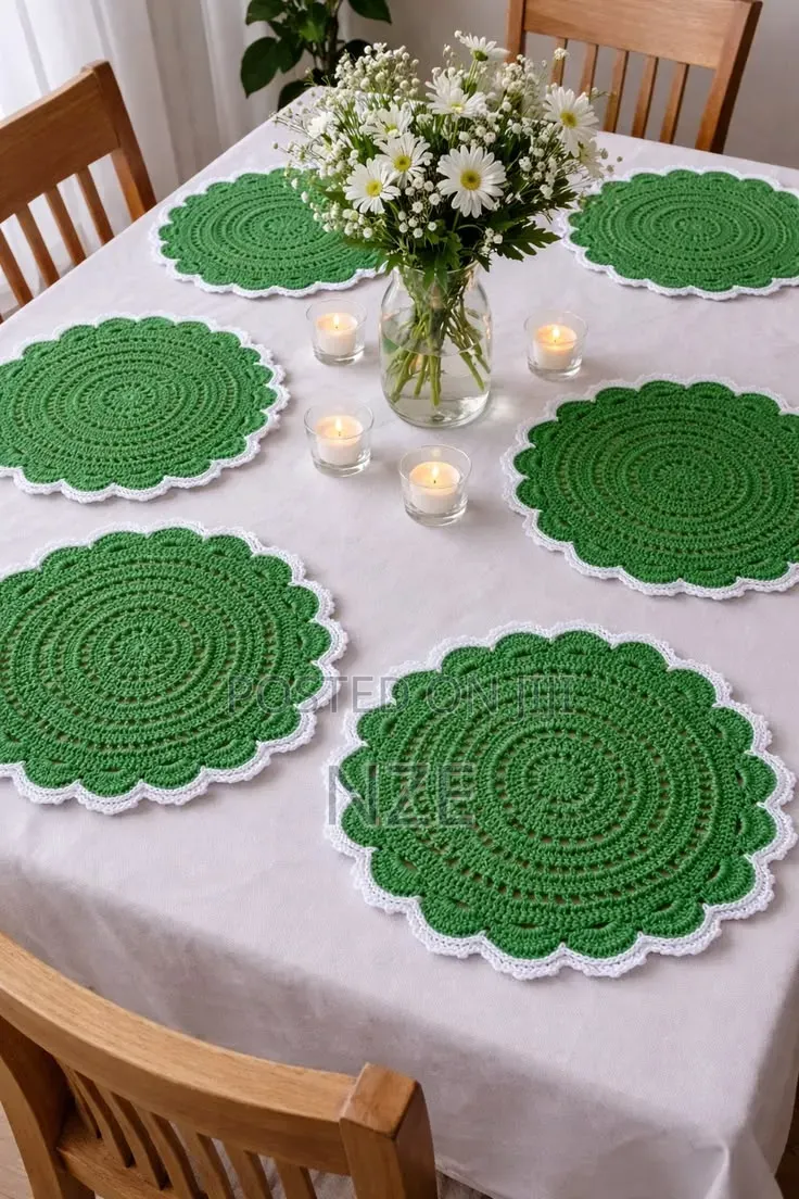 Hand Made Premium Luxurius Crotchet Table Mats