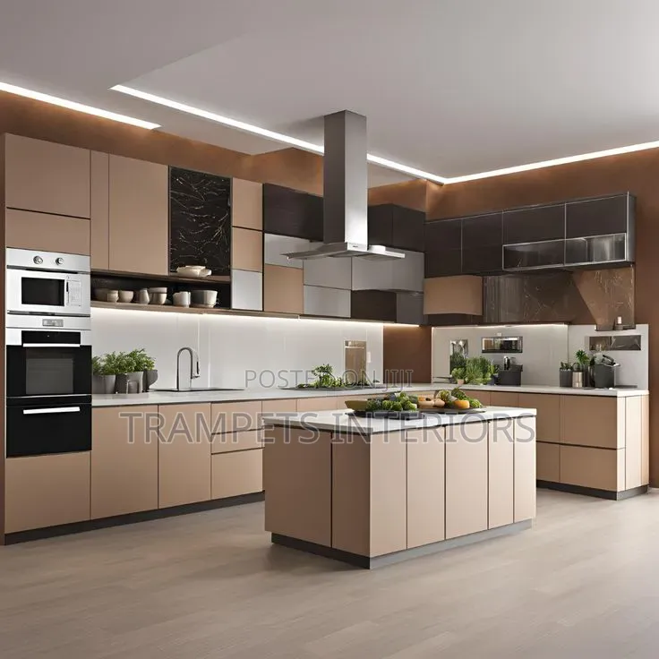Kitchen Cabinet in Beige Colour From 900,000 Per Square Metre
