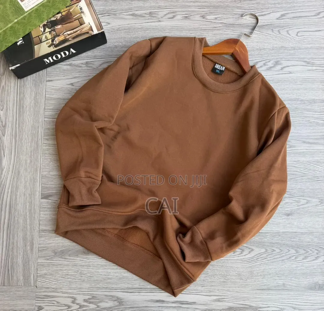 Crewneck Sweatshirts. Brown, Grey, Black