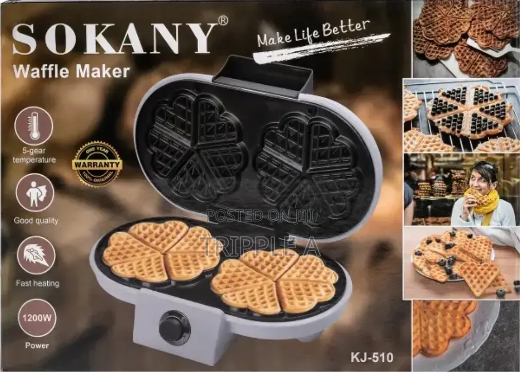 Sokany 220v 1200w Electric Double Side Waffles Maker