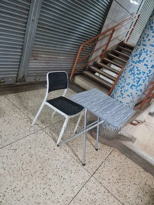 X_shaped Legs Foldable Reading Table and Chair Reading Table and Chair