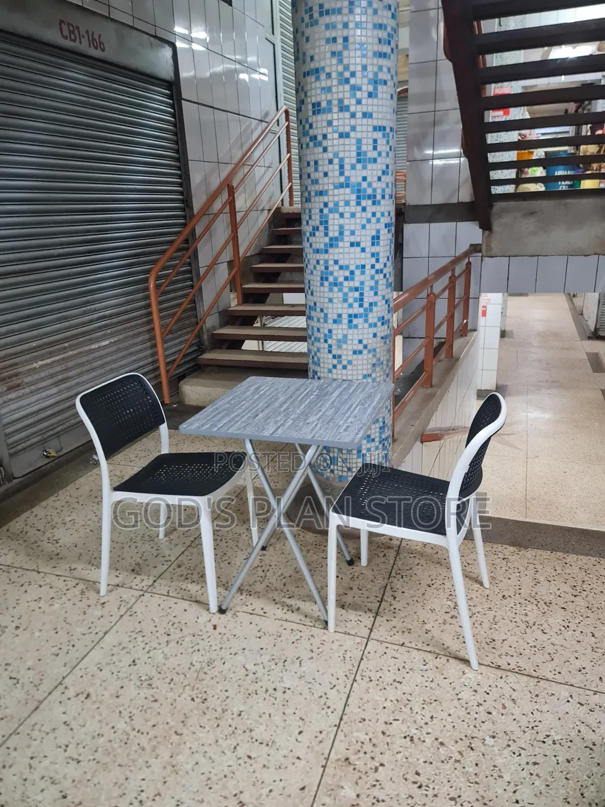 Aluminum Legs Dining Wooden Table and Chairs Foldable