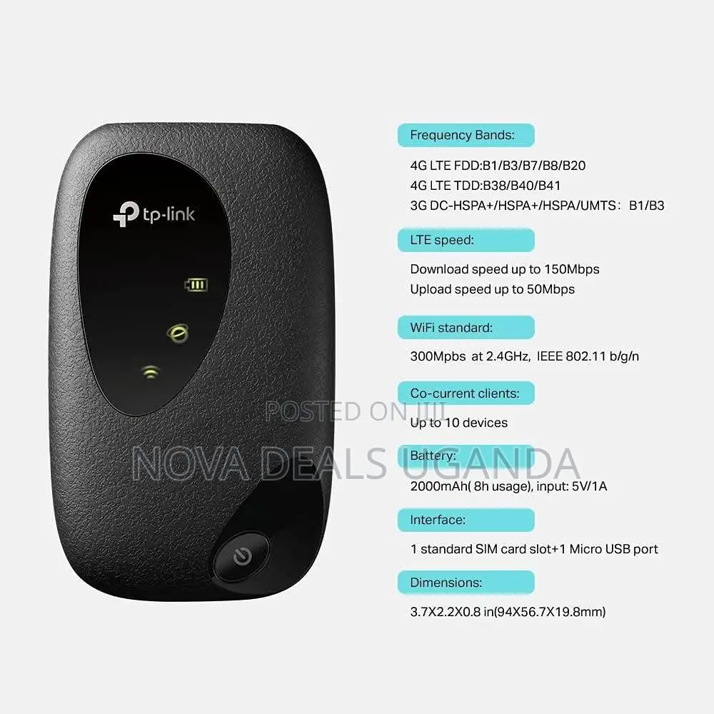 Tp-Link M7000 4g+ Mifi, Portable Travel Wifi, Simcard Slot