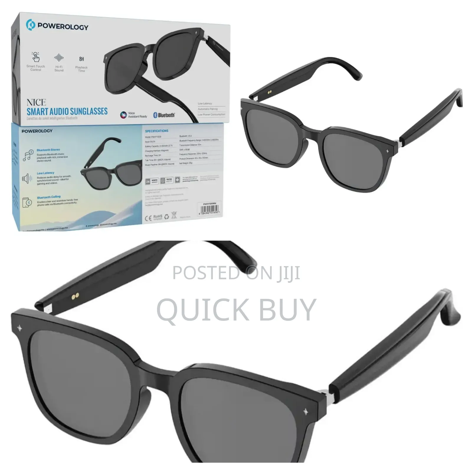 Powerology Nice Smart Audio Sunglasses