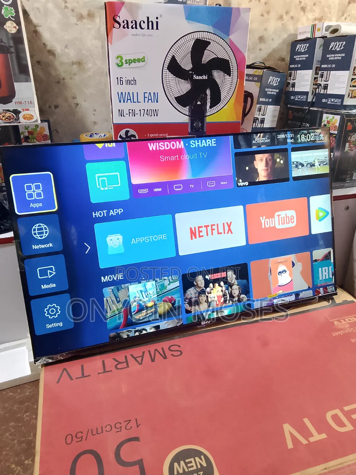 New 50 Inches Lg Smart Android Flat Screen Tv