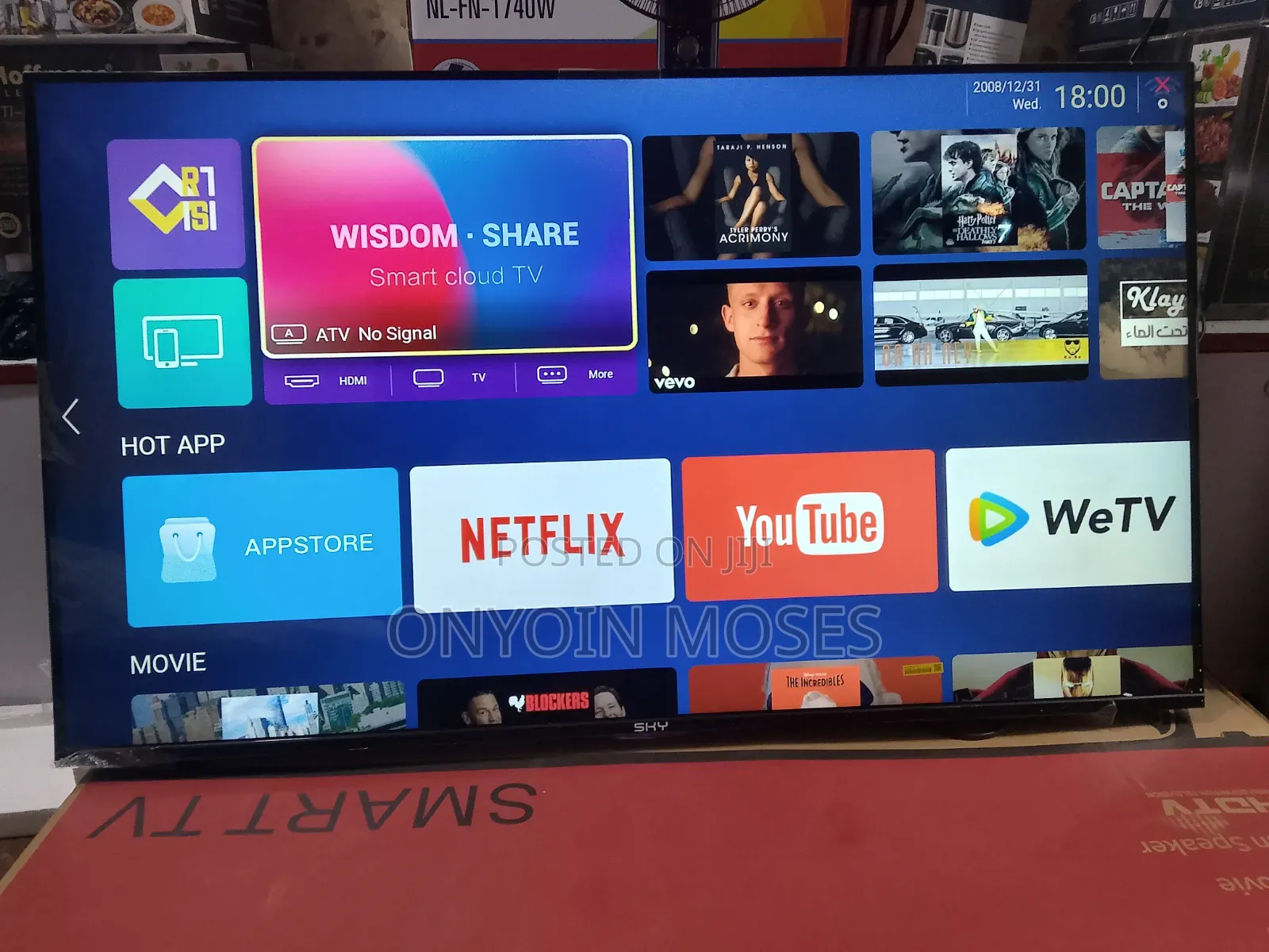 New 50 Inches Lg Smart Android Flat Screen Tv