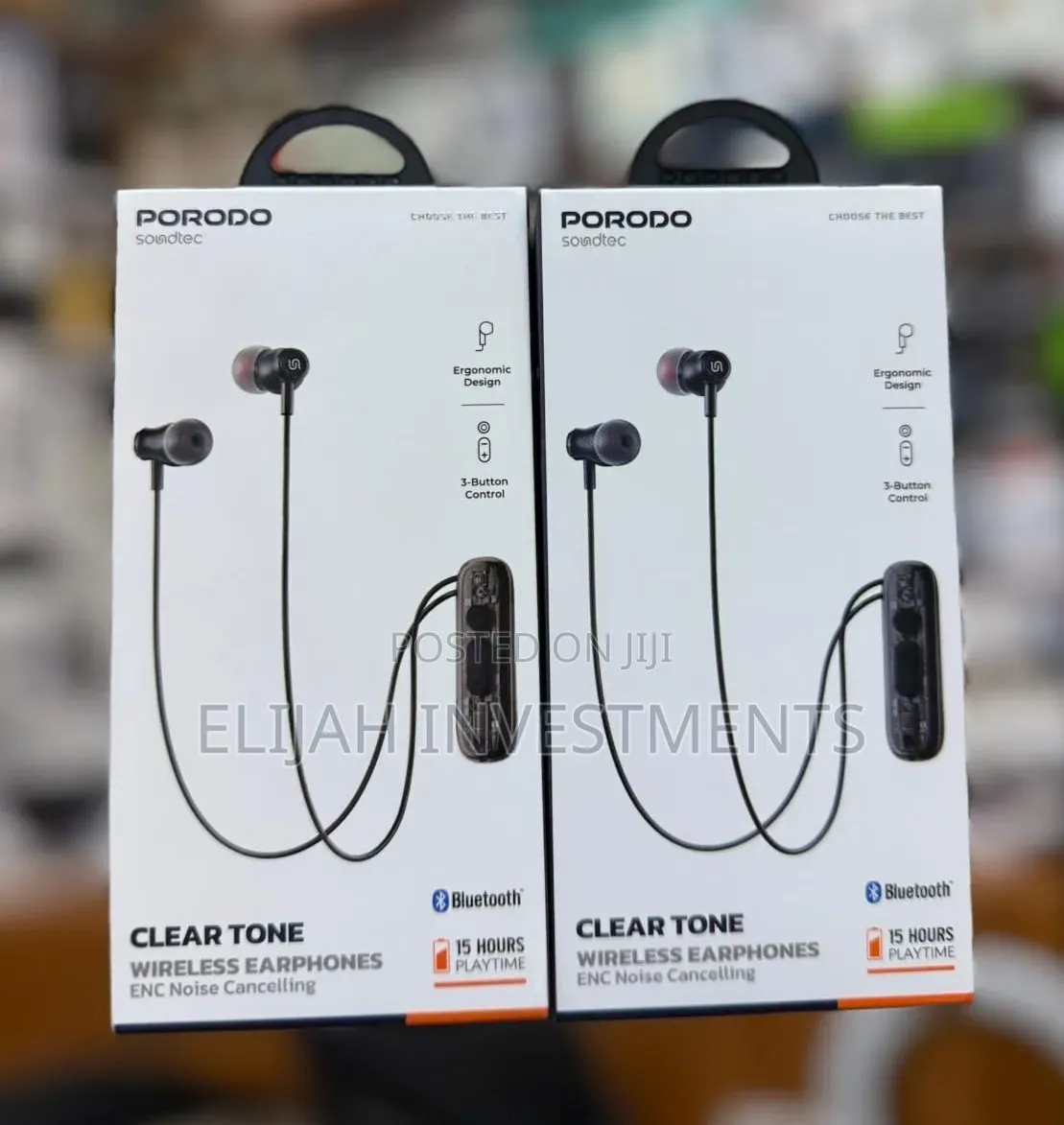 Porodo Soundtec Clear Tone Wireless Neckband Earphones