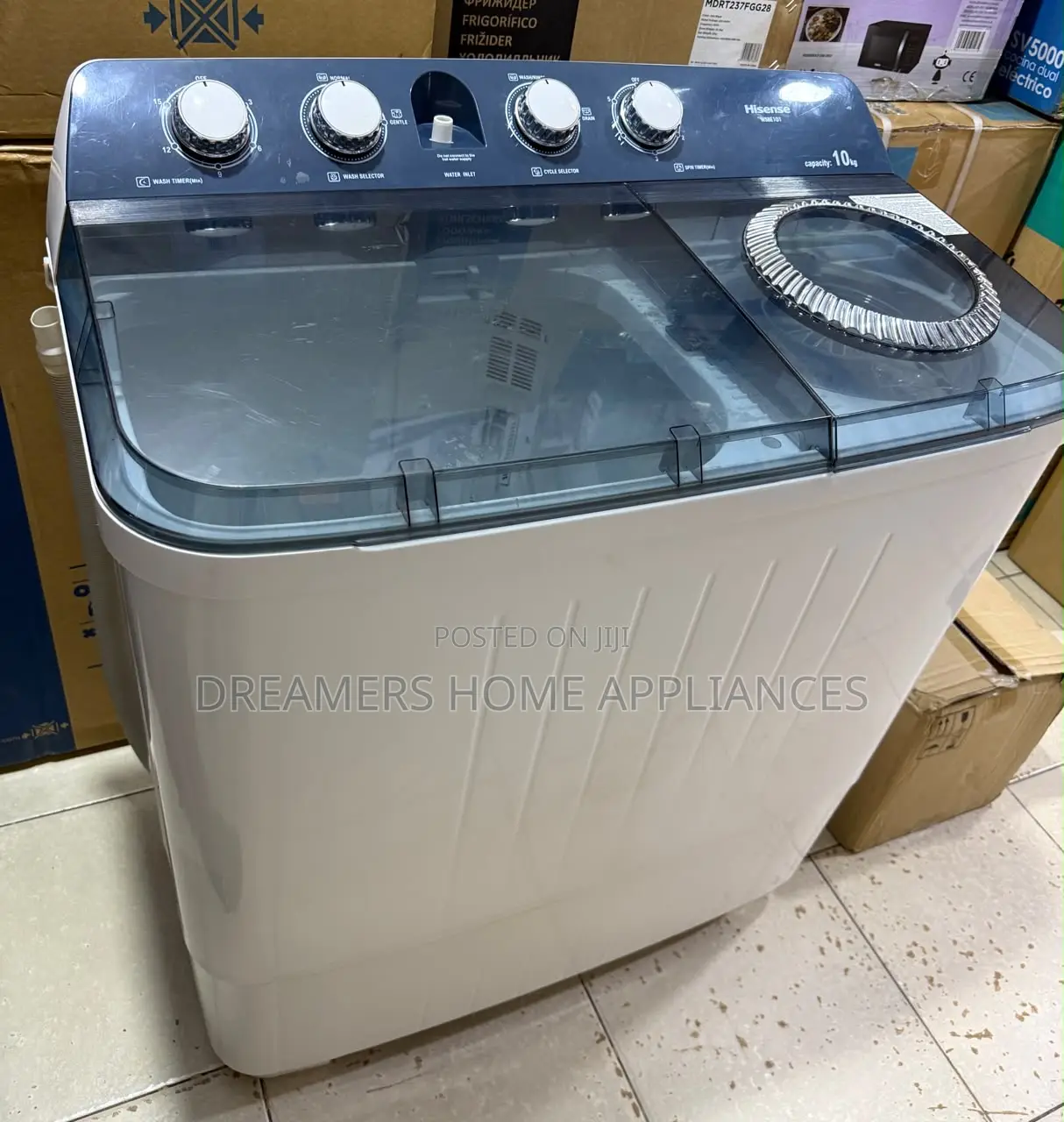 Hisense 10kg Twin Tub Washing Machine