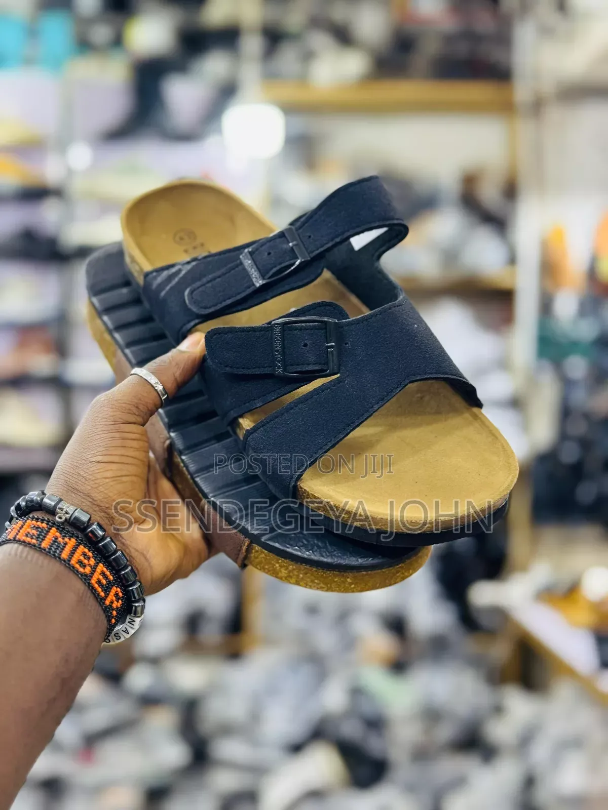 Black Birkenstock Bilbao Birko-Flor Sandals