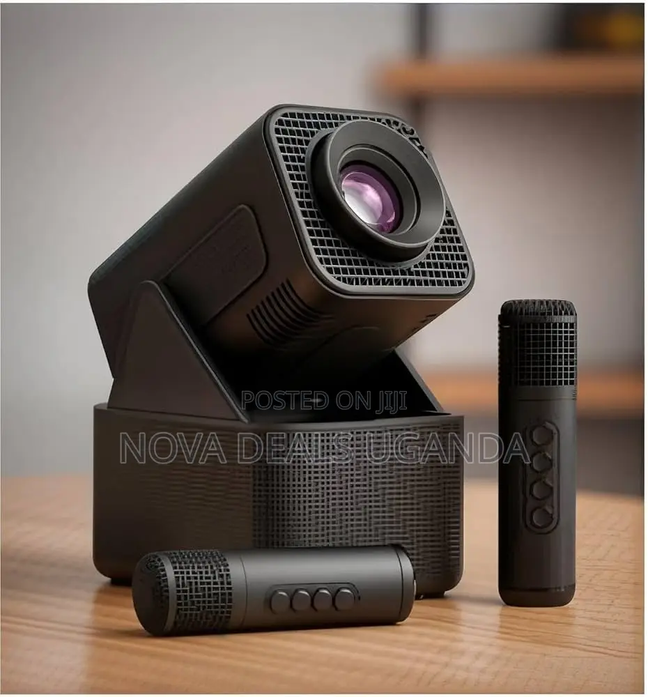Smartbarry Ht31 HDR Portable Projector Wireless Karaoke Microphones