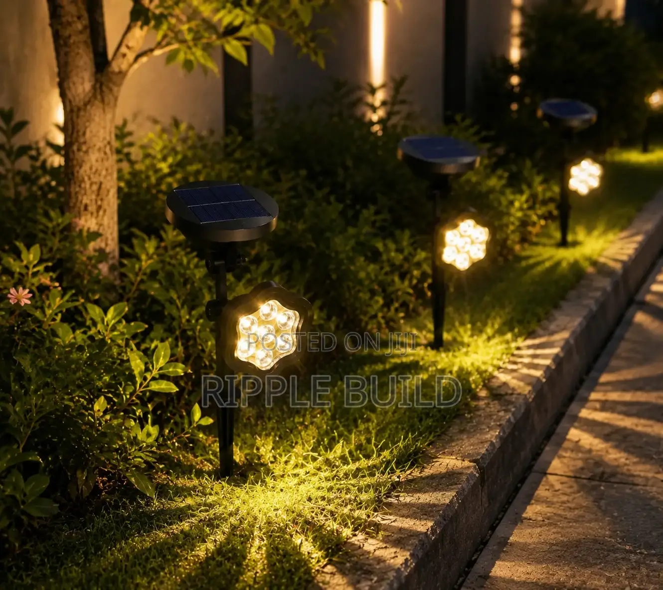 7w Solar Led Garden Spotlight Landscape Light for Fences Pathways