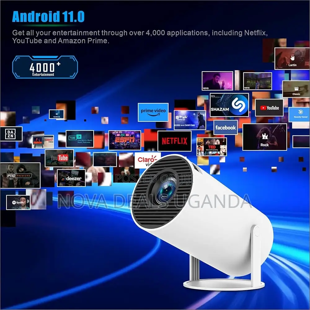 Smartbarry Ht5 Smart Projector Portable Home Theatre