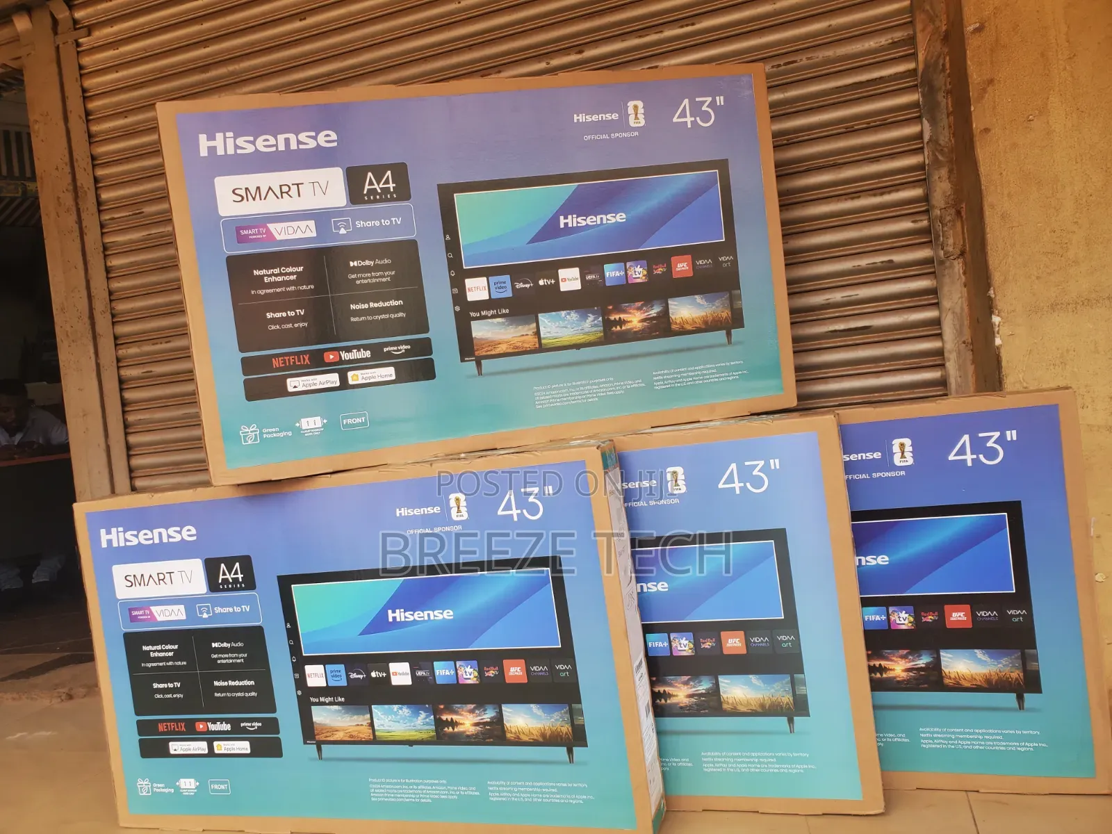 Boxed Hisense 43" Smart Tv