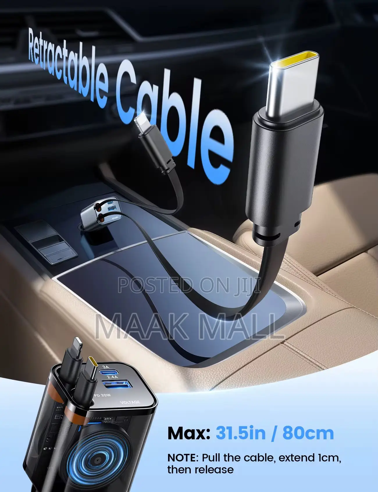 Original Porodo 111w Car Charger