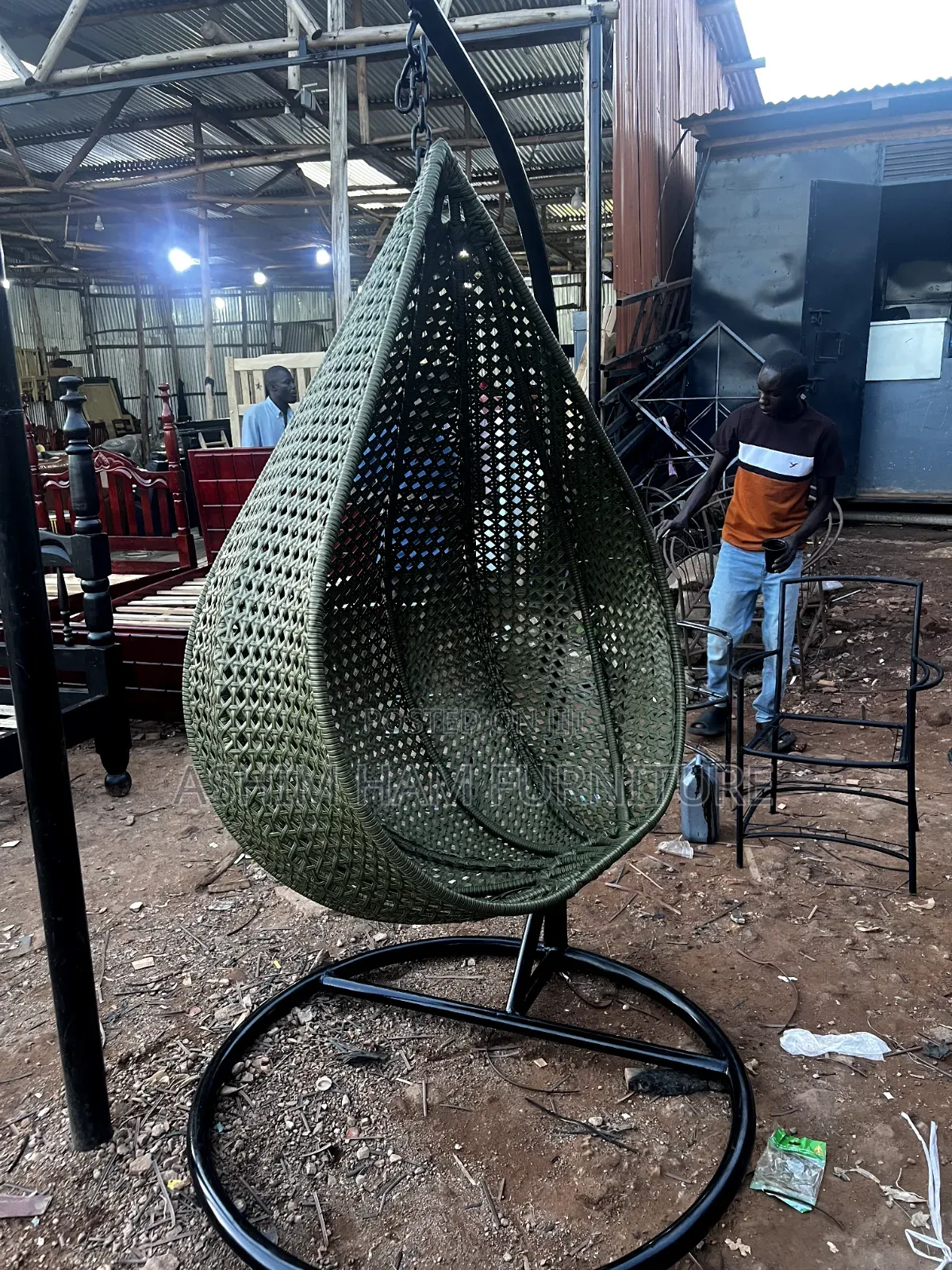 Green Swing Chair