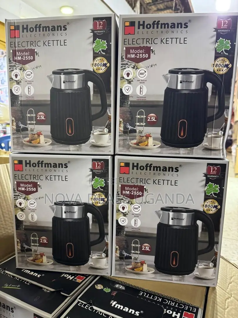 Hoffmans Hm-2550 Electric Kettle 2.5l Stainless Steel 1500w Kettle