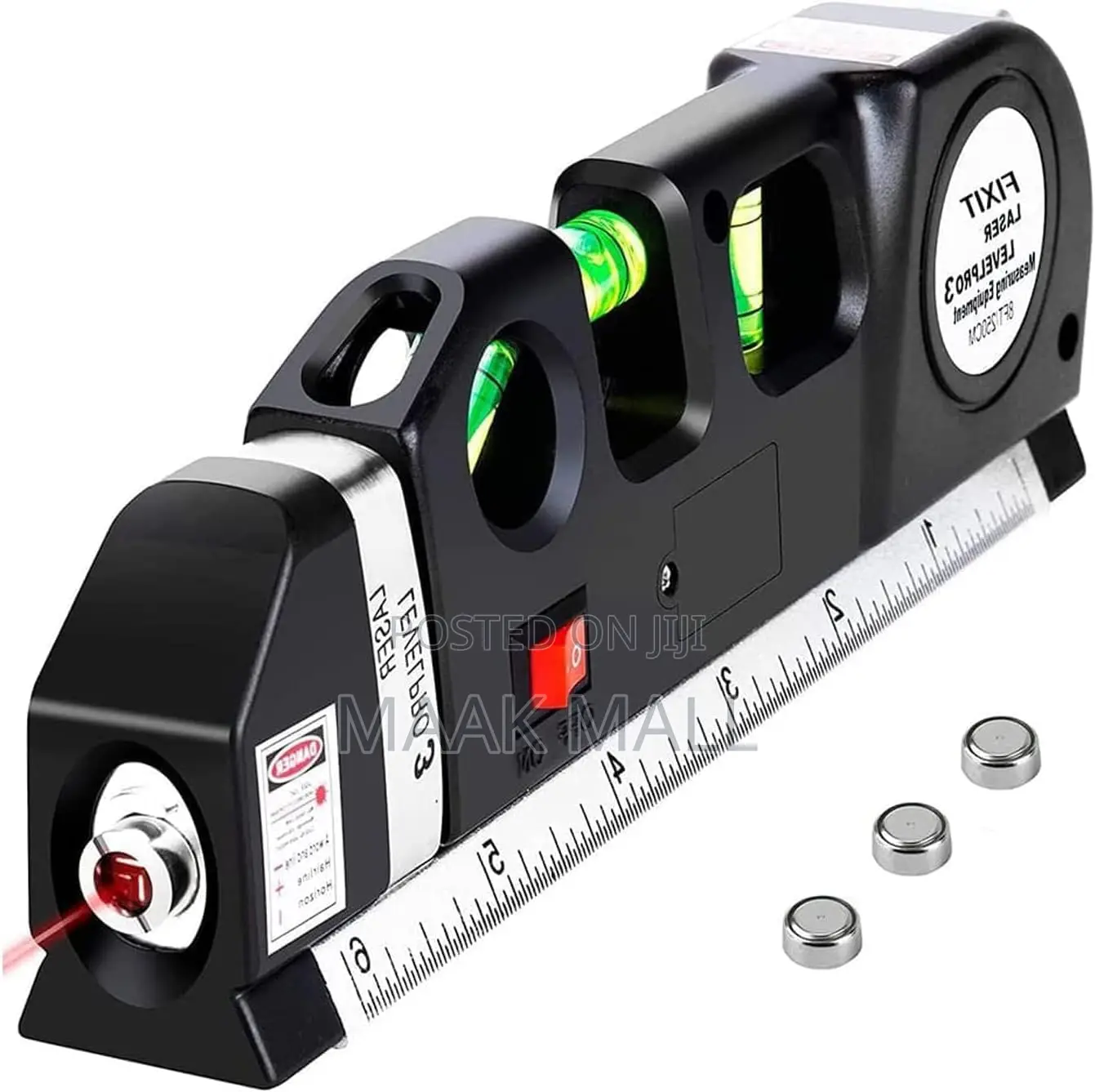 Mythco Multipurpose Laser Level Line Tool Kit /W Metric Rulers