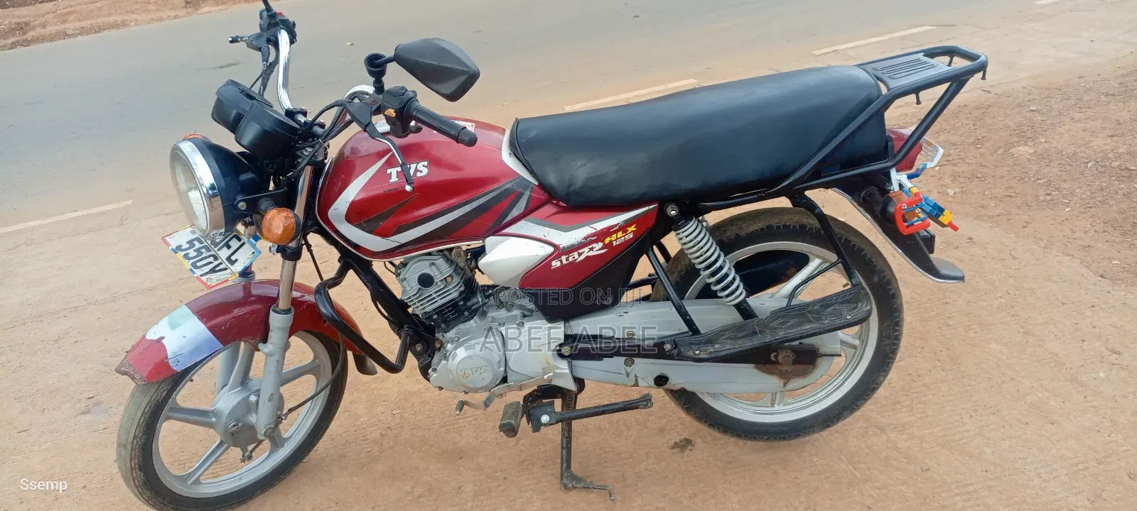 TVS HLX 125 2024 Red