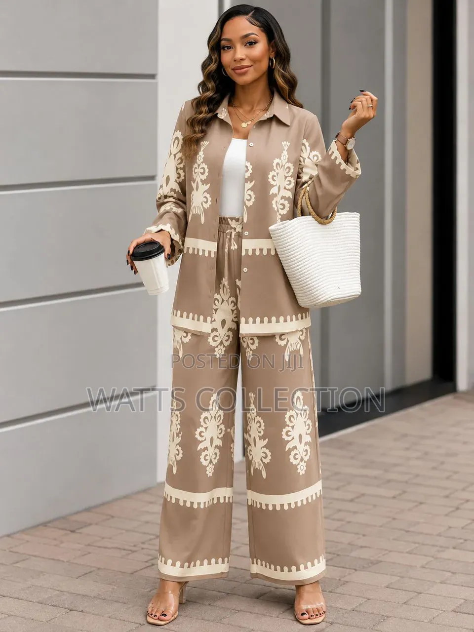Women's Linen Two Piece Set