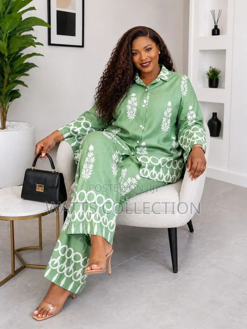 Women's Linen Two Piece Set