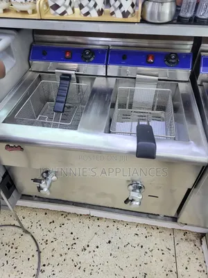 Stainless Steel Commercial Deepfryer Double With Tap 30l