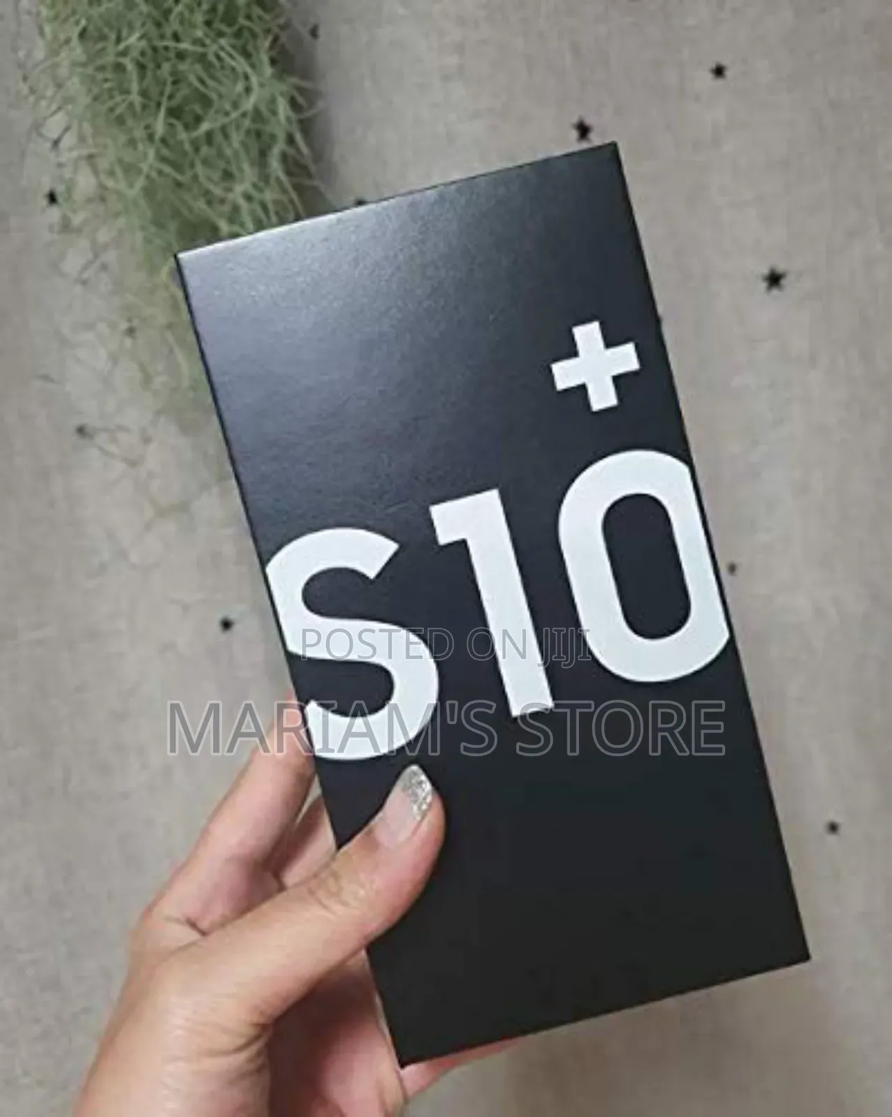 Retail Box for a Samsung Galaxy S10+.