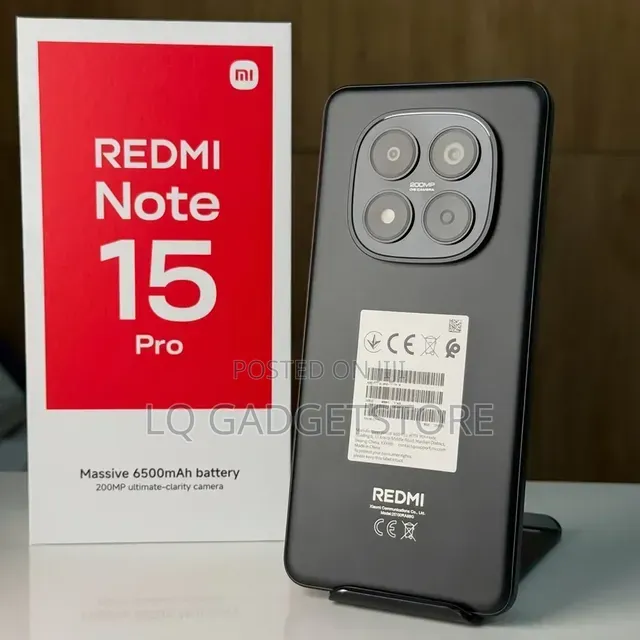 New Xiaomi Redmi Note 15 Pro 256 GB Black